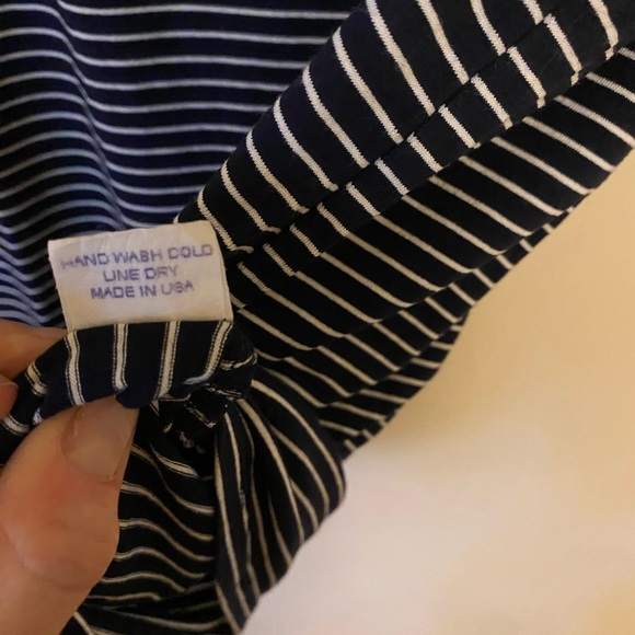 SLSF Navy and white striped tank- Size Small - Picture 2 of 12